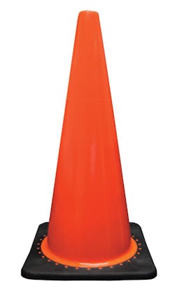 Rubberized Traffic Safety Cones 28"