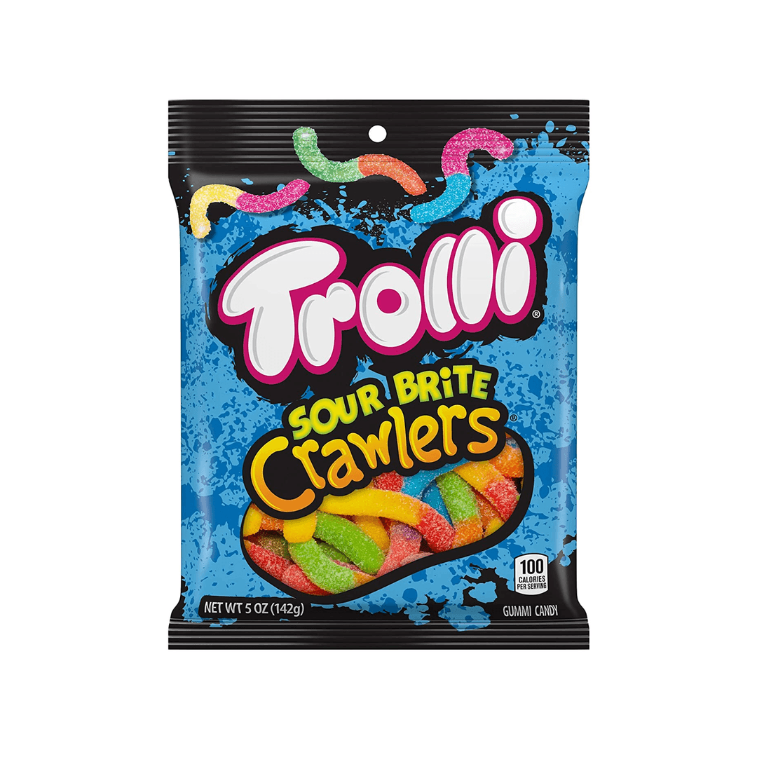 Trolli Sour Brite Gummy Candy | Tangy, Chewy Worms in Bold Fruity Flavors