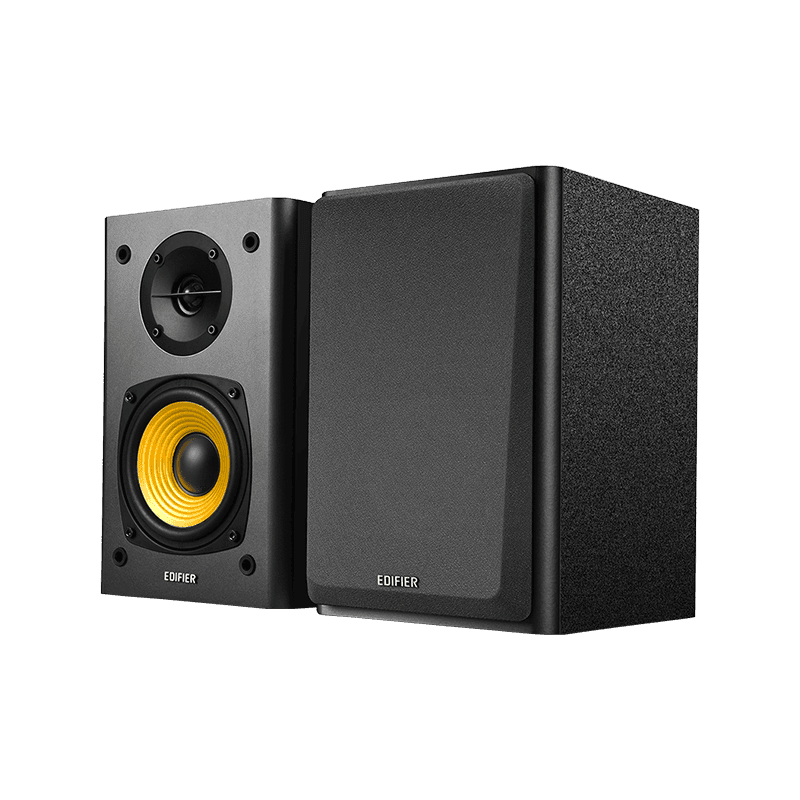 Edifier R1000T4 2.0 Bookshelf Speakers | 24W RMS | MDF Wood | 4" Bass + Silk Tweeter | Black