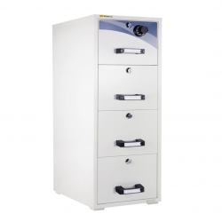 Falcon Fire Resistant Cabinet 4-Drawer | Gray
