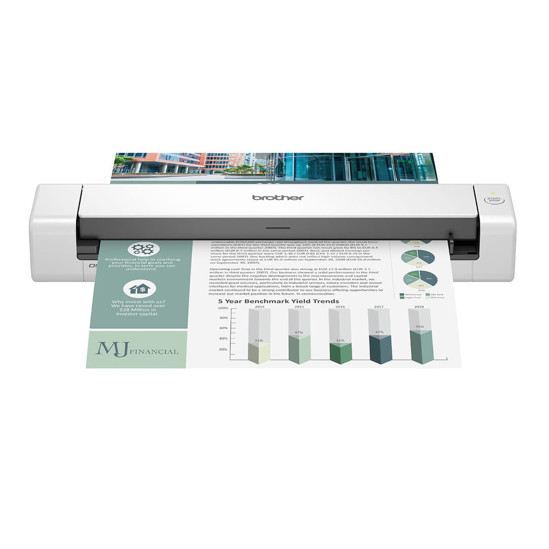 Brother DS-740D Portable Document Scanner | Duplex Scanning | USB Powered | Mobile Professional