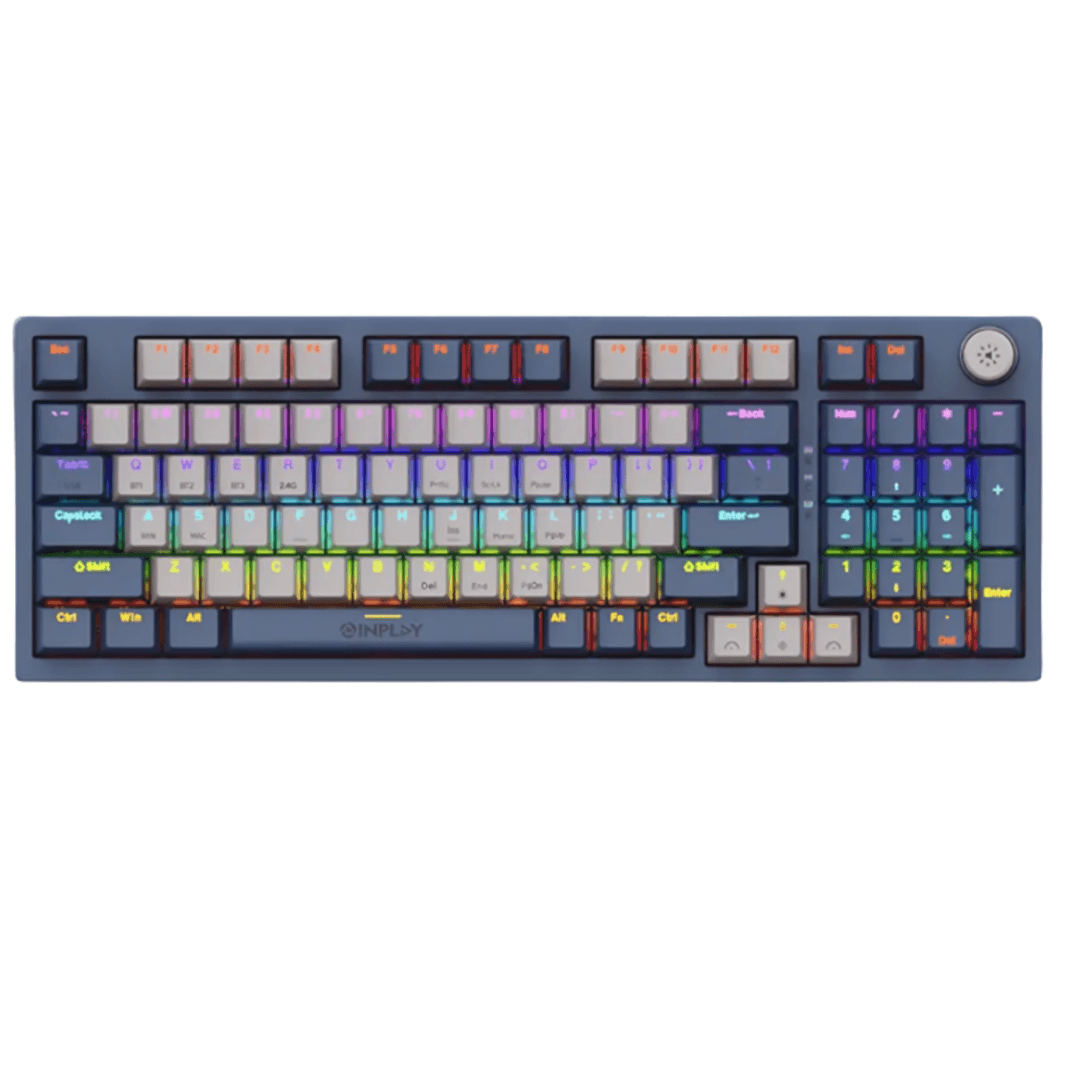 Inplay SK960 96-Key Mechanical Keyboard with Red Switch RGB Backlight Mixed Color