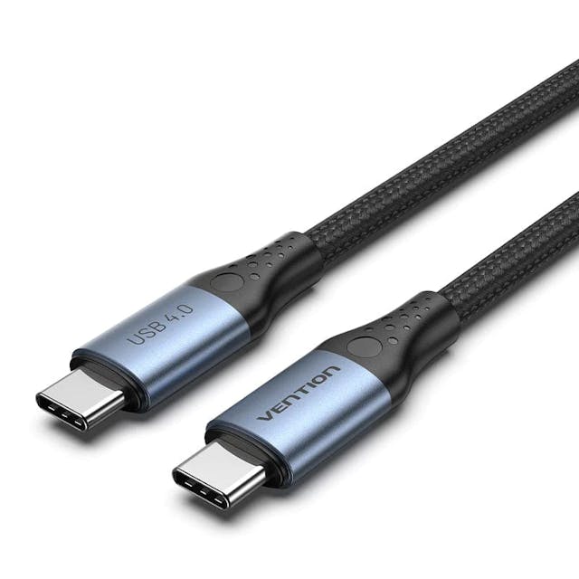 Vention Cotton Braided USB 4.0 C Male to C Male 5A Cable | 1M