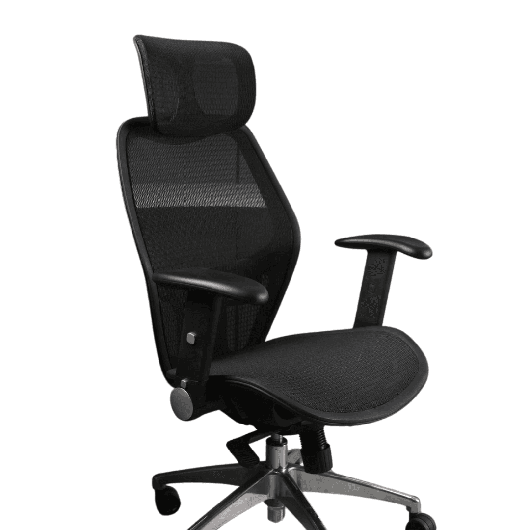 Cubix JG 701138GEA Full Mesh Executive Chair – Headrest, Ergonomic Design