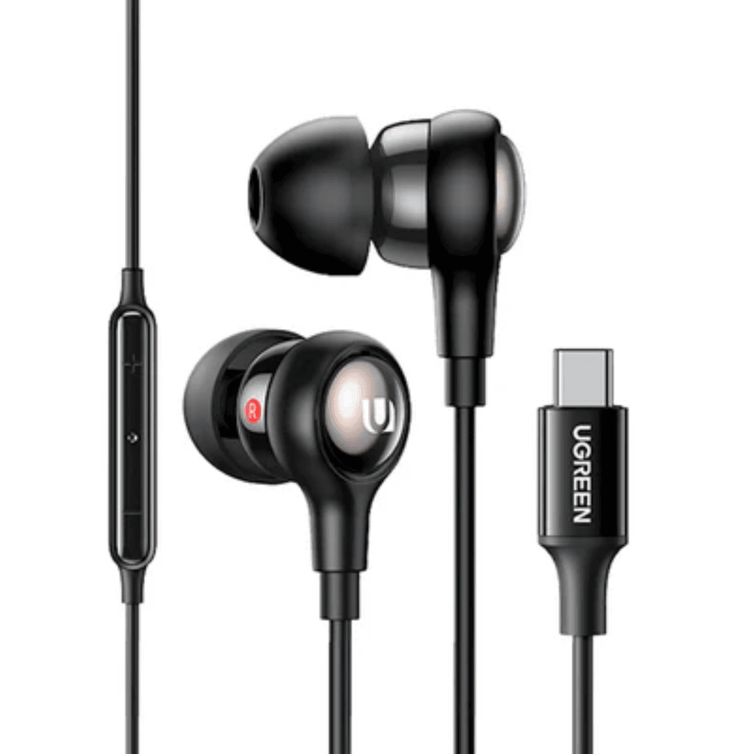 UGREEN EP103 In-Ear Wired Earphones with Type-C Corrector, Hi-Fi Sound, Noise Isolation, Built-in Mic