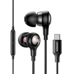 UGREEN EP103 In-Ear Wired Earphones with Type-C Corrector, Hi-Fi Sound, Noise Isolation, Built-in Mic