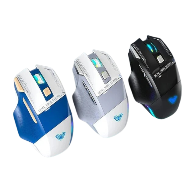 AULA SC550 Dual-mode Gaming Mouse 2.4G Wireless Type-C Wired Connection RGB Light Support