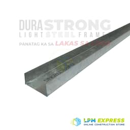 Durastrong Metal Track 76mm x 3m | Galvanized Steel Ceiling & Wall Track | Rust-Resistant