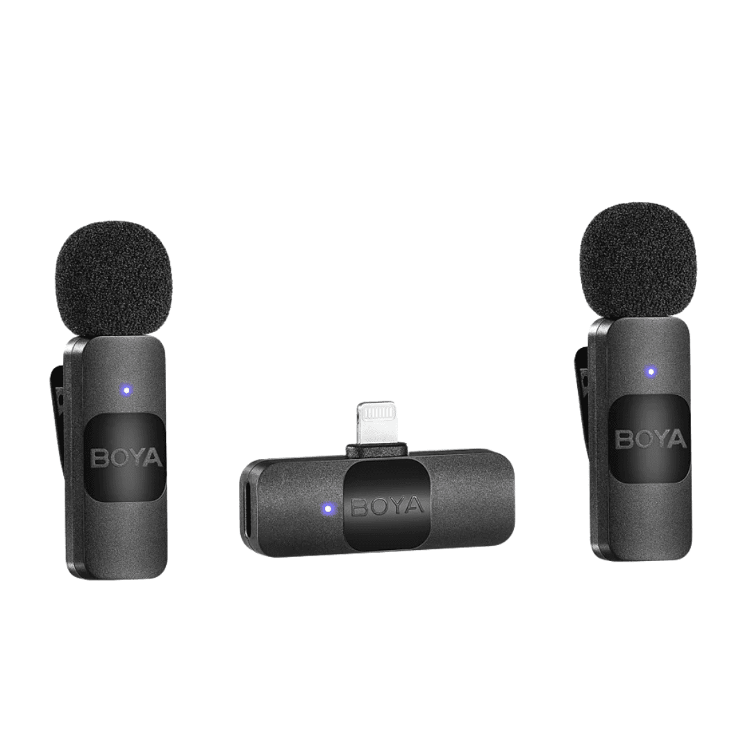 Boya BY-V2 | Wireless Dual Microphone | Lightning Receiver | 2.4GHz | For iPhone & iPad