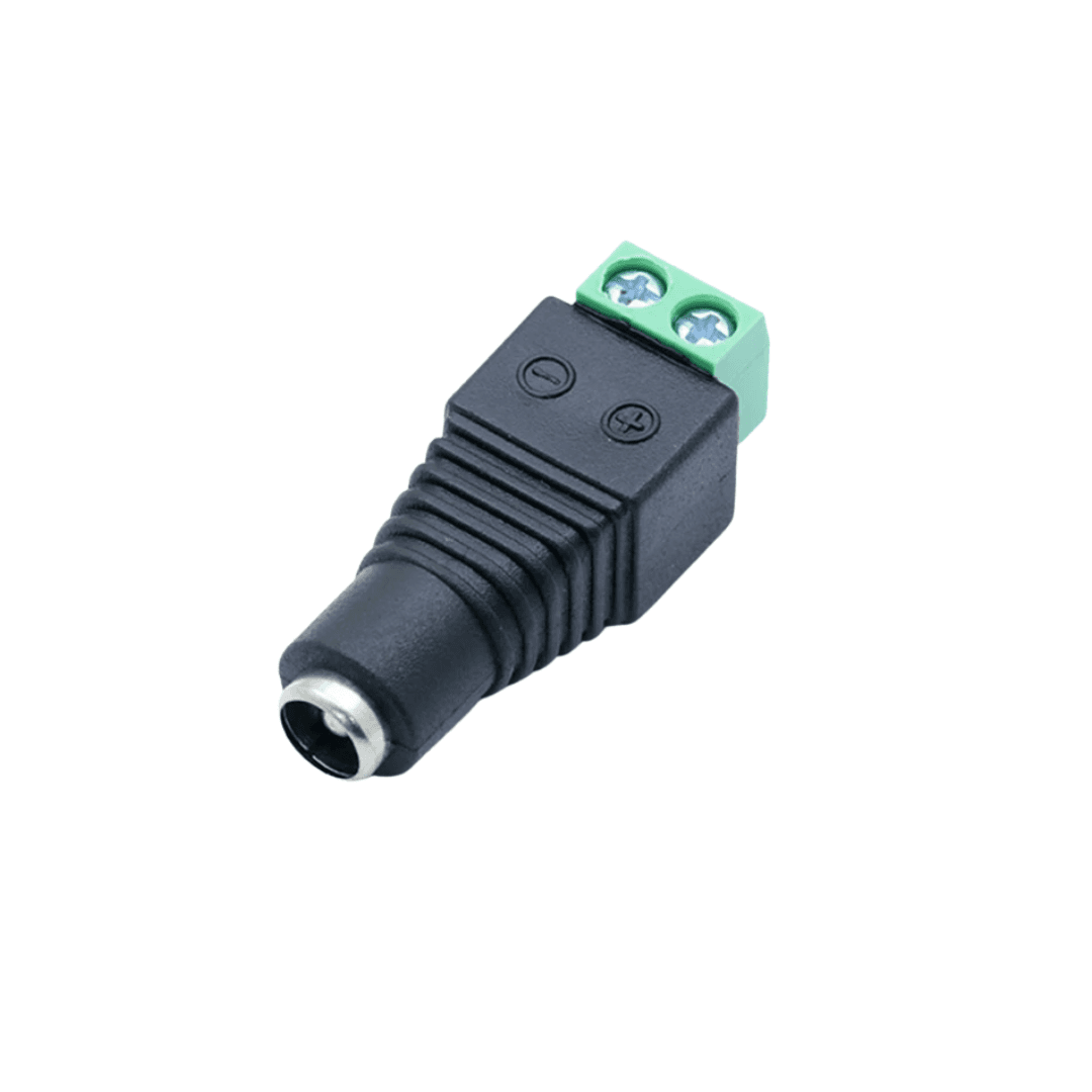Female DC Power Connector (5.5 × 2.1 mm Barrel Socket) – Cable Mount or Panel Mount Option