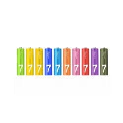 Xiaomi AAA Alkaline Rainbow Batteries (10-pack)
