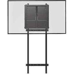 Brateck HAW400E-FR01 Manual Height-Adjustable Display Wall Mount Floor-to-Wall Support