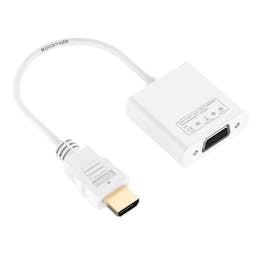 Promate ProLink-H2V HDMI (Male) to VGA (Female) Display Adaptor with up to 1080p HD Resolution Support, Plug & Play Support Kit