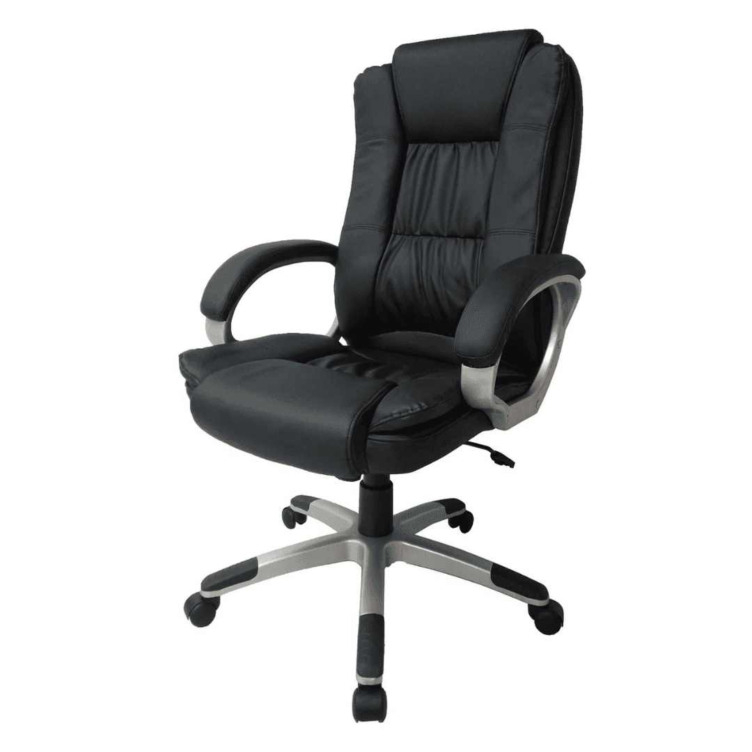 Cubix MCS 488 Executive Chair – PU Leather, High-Back, Tilt & Gaslift, Black