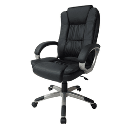 Cubix MCS 488 Executive Chair – PU Leather, High-Back, Tilt & Gaslift, Black