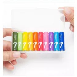 Xiaomi AAA Alkaline Rainbow Batteries (10-pack)