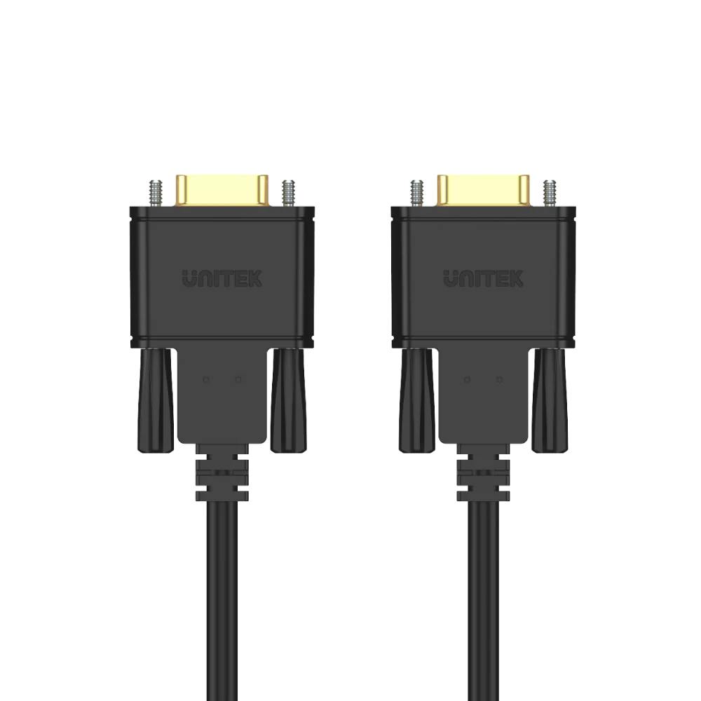 UNITEK Y-C702ABK DB9 RS232 (9 Pin) Male to Male Straight Through Serial Cable Black 1.5M