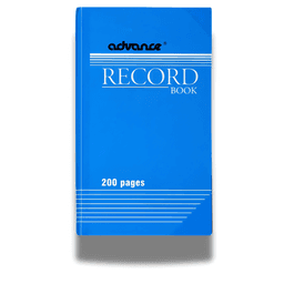 Advance Record Book | 200 Pages, Hardcover Ledger, Inventory/Journal