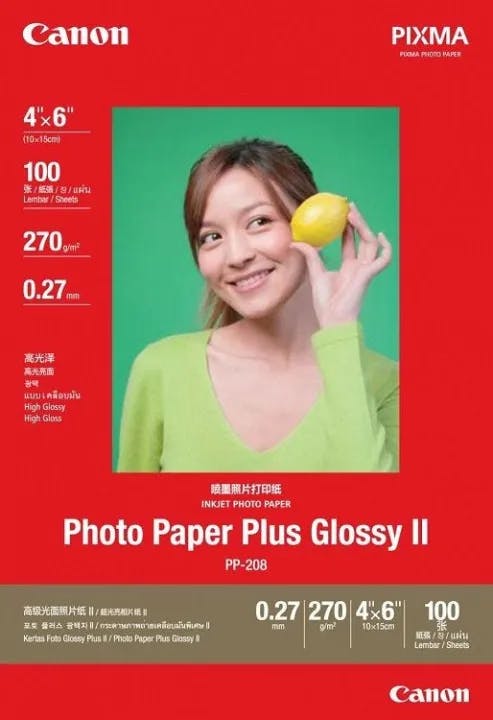 Canon PP-208 4x6 Photo Paper Plus Glossy II