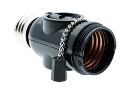 OMNI E27-712 Chain Pull Socket with 2 Flat Pin Outlet (3A 250V)
