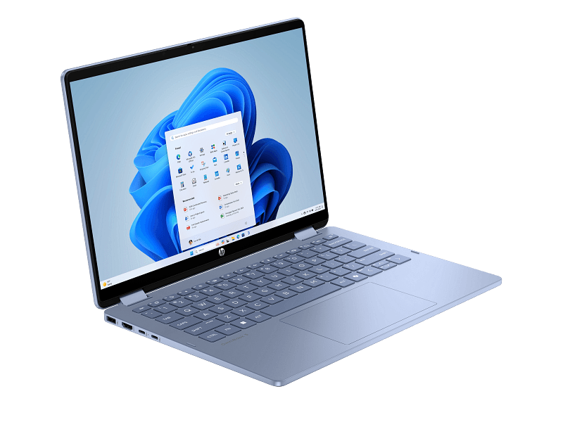 HP OmniBook 5 Flip 14" 2K Touchscreen Laptop - Core 5 120U, 16GB RAM, 512GB SSD, Sky Blue x360