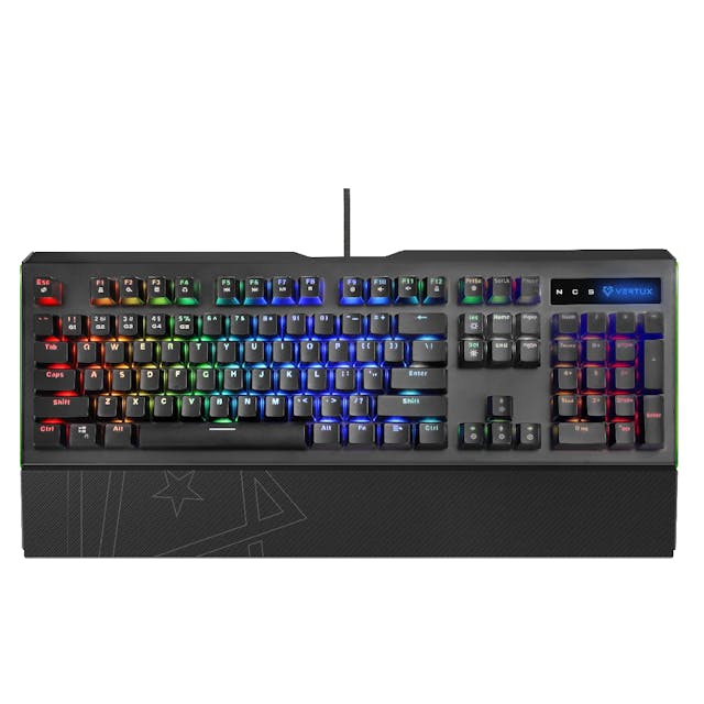 Vertux Toucan Pro-Gamer Mechanical Wired Gaming Keyboard with 16.8 Million RGB LED Backlight Options and Blue Mechanical Keys