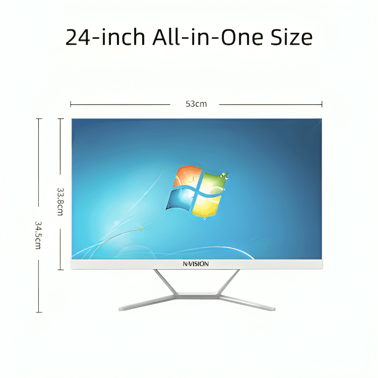 Nvision A24K6-S-i503-1625 23.8" FHD IPS All-in-One PC with Intel Core i5 3rd Gen, 16GB RAM, 256GB SSD
