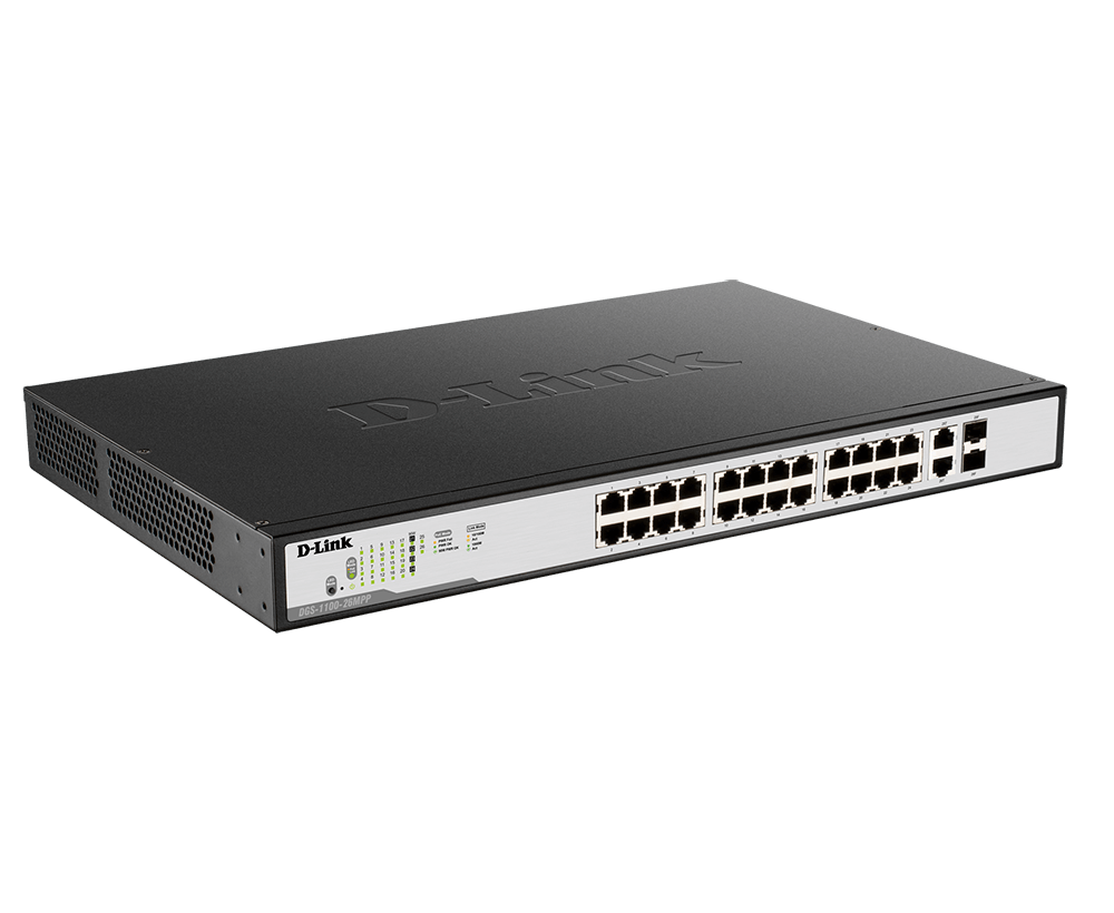 D-Link DGS-1100-26MPPV2 DGS-1100-26MPPV2 26-Port Gigabit Smart Managed PoE Switch