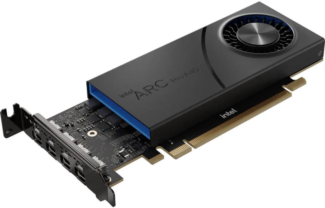 HP Intel Arc Pro A40 6GB Graphics Card – 4× mini DisplayPort, Low Profile, Workstation-Class, 6E3Y8AA