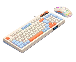 Inplay STX390 Mixed 2-in-1 Multimedia Keyboard & Mouse Bundle with RGB Light Combo