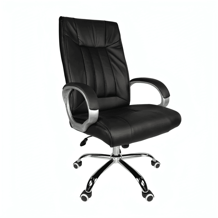 Gentleprince Zamora Full Back Executive Office Chair LT-320A | Pneumatic Height | Black