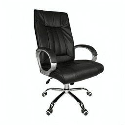 Gentleprince Zamora Full Back Executive Office Chair LT-320A | Pneumatic Height | Black