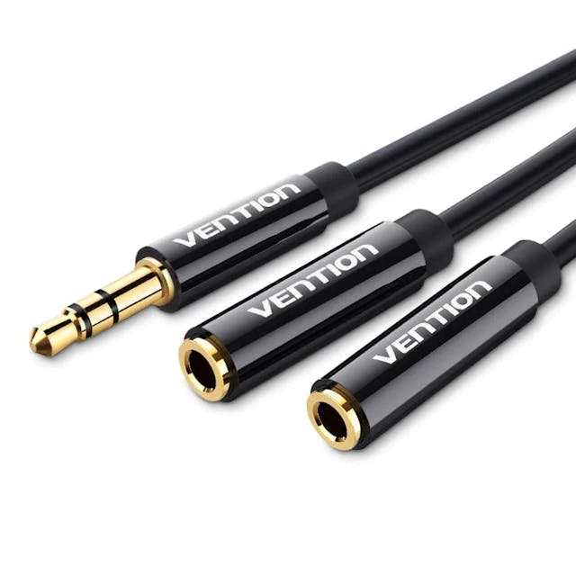Vention 3.5mm Male to 2*3.5mm Female Stereo Splitter Cable 30cm