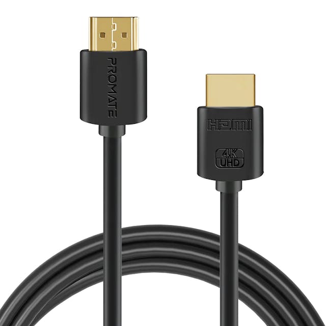 Promate ProLink4K2-10M High Definition 4K HDMI Audio Video Cable with High-Speed Ethernet and Long Bend Lifespan