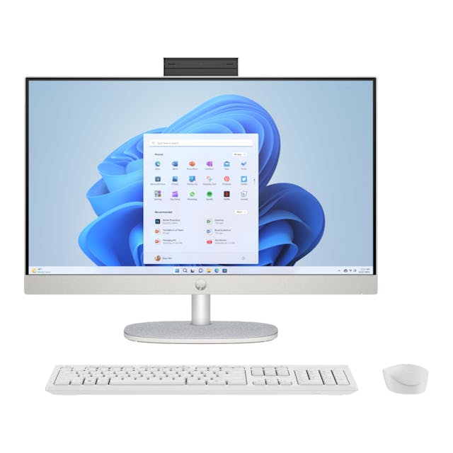 HP All-in-One Desktop PC | Maokong24I 1C23 | INTEL i5-1335U (RAPTOR LAKE-U) | RAM 16GB (2x8GB) DDR4 3200 SODIMM | SSD 512G 2280 PCIe NVMe Value | W11 Home| Shell White - HD Camera| WARR 2-2-2 | MS Office Home & Student Preinstalled 2021