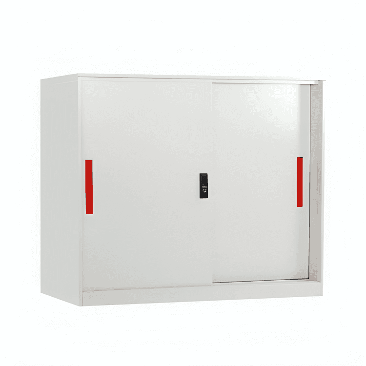 Gentleprince Sina Sliding Cupboard Metal Cabinet ZY-FC-C9 | Gray | Steel 900mm