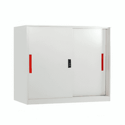 Gentleprince Sina Sliding Cupboard Metal Cabinet ZY-FC-C9 | Gray | Steel 900mm