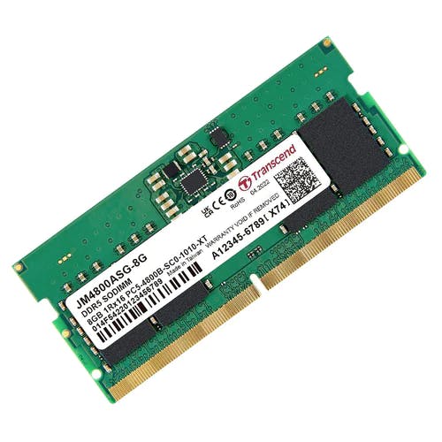 Transcend Jetram 8GB DDR5 4800MHZ CL40 SODIMM (JM4800ASG-8G)