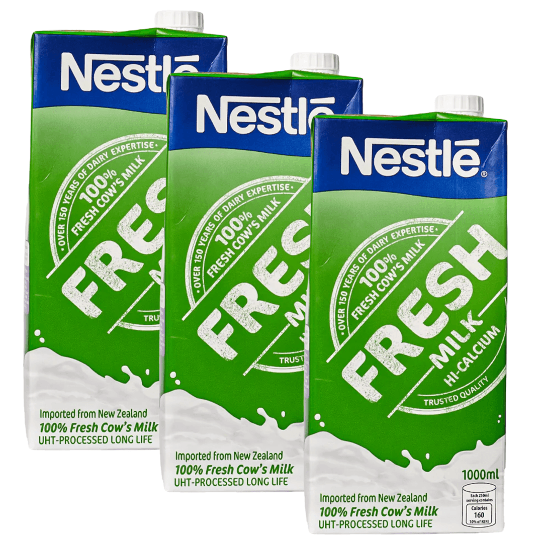 Nestle Fresh Milk 1L | Pure Cow’s Milk in Tetra Pack for Daily Nutrition & Office Pantry Use