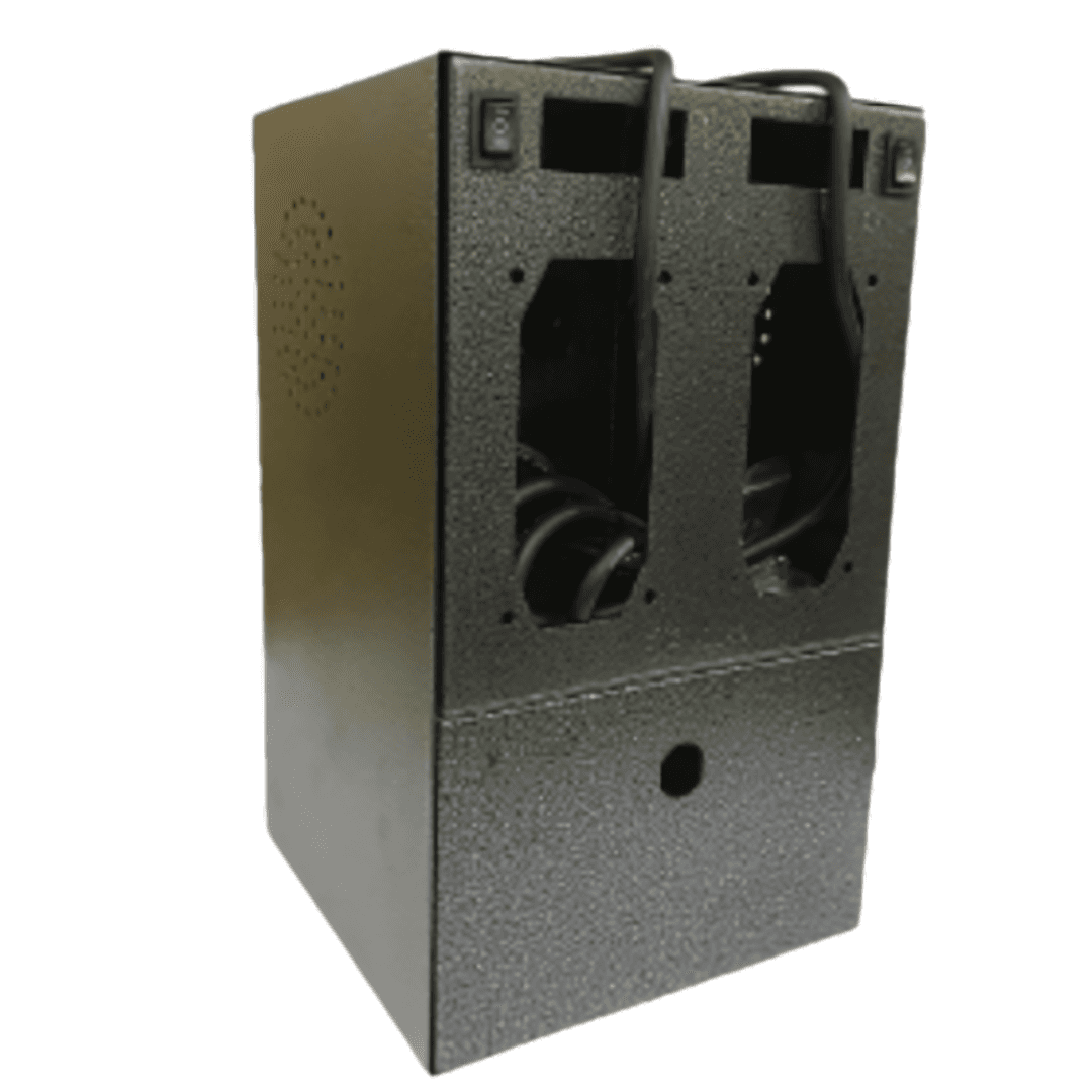 Dual Coin Slot Metal Box – Heavy-Duty Double Coin Acceptor Enclosure for Vending, Arcade & DIY Systems