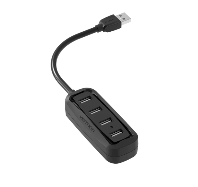Vention VAS-J43-B015 4 Ports USB2.0 HUB Black 0.15M (ABS)