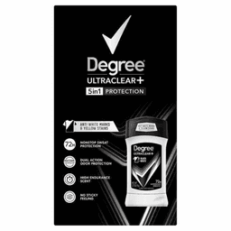 Degree Men UltraClear Deodorant 5-Pack – Black+White Stain Defense, 48H