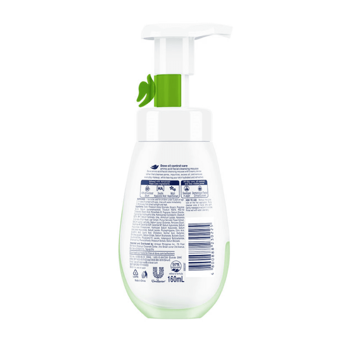 Dove - Dove Amino Acid Facial Cleansing Mousse I Oil Control Care Sebum ...