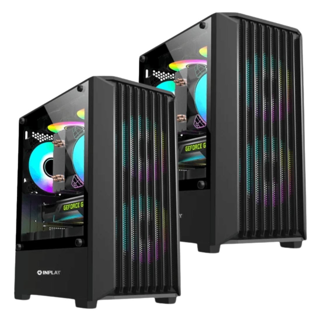 Meta Shoppable Inplay - Meta A200 Micro ATX Case 3 Built-in Fans Tempered Glass with ...