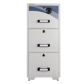 Falcon Fire Resistant Cabinet 3-Drawer | Gray