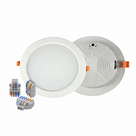 LEDMARX LED Recessed Downlight RDL6-9WW Warm White / Cool White + 1 Heavy Duty Quick Connector, Color: Cool White